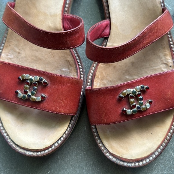 Chanel CC Logo Gladiator Sandals - Picture 3 of 13